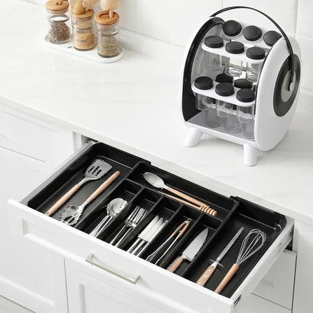 باك عصري منظم التوابل + منظم أدوات المطبخ