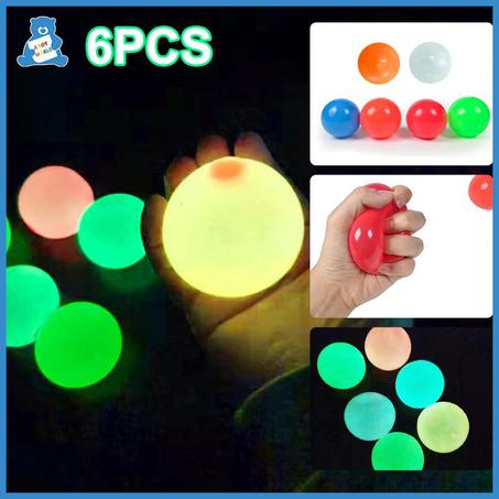 Squish-icky Ballz Sticky Balls (6-pack)