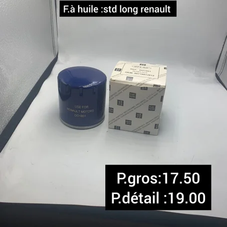Filtre à huile RENAULT long