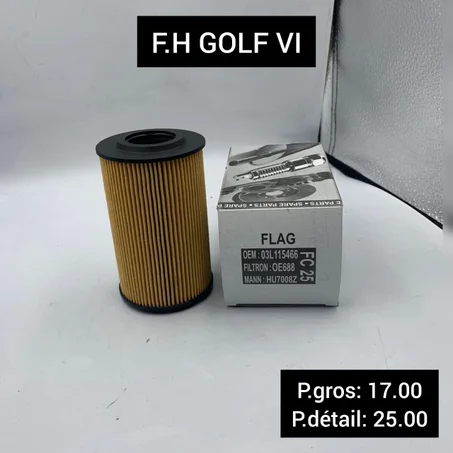 Filtre à huile VW GOLF VI