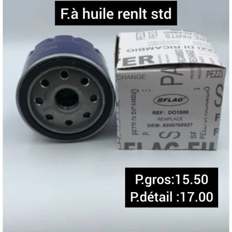 Filtre à huile RENAULT standard (std)