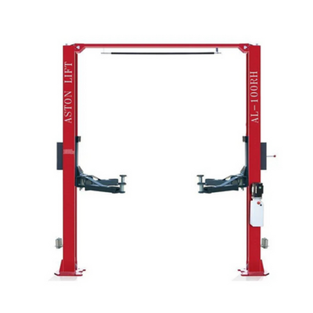 Aston 2-Post Car Lift 10,000lbs 2-Post Auto Lift / Single Lock Release High-End