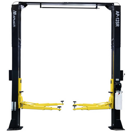 APlusLift 12,000LB 2-Post Overhead Single Release Direct Drive Car Lift with 3 Year Warranty - AP-12SR