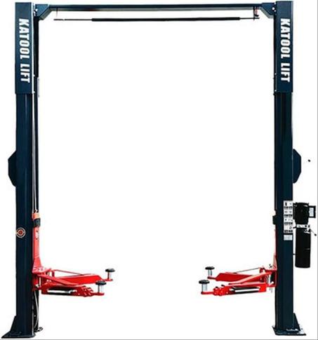 KATOOL 11000lbs Single Point Lock Release Direct Drive Two Post Lift 2 Post Lift Auto Lift 2-post Lift Clear Floor Car Lift, AS110D