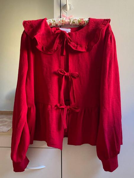 Cherry Red Blouse