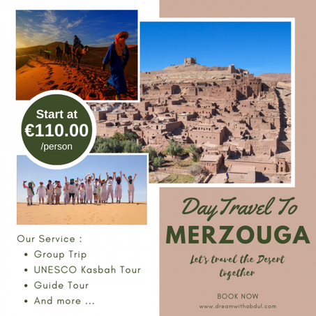 Unveiling the Charm of Merzouga Desert : 3 Day Trip