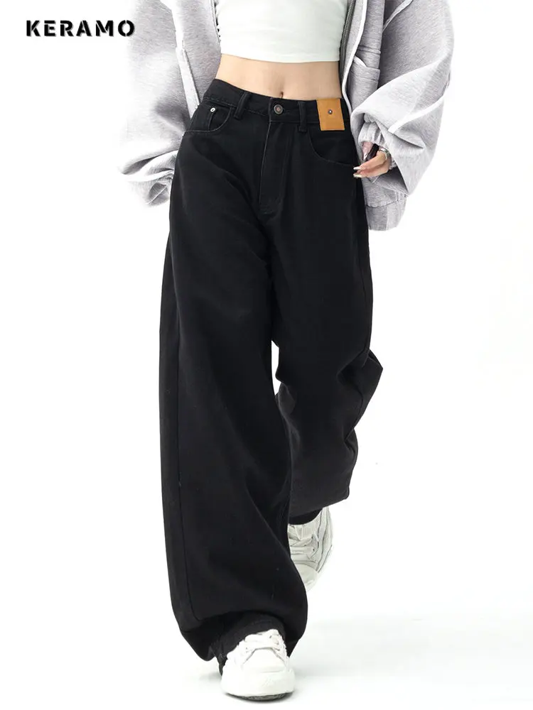jeans baggy en noir