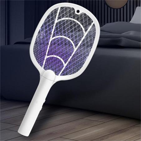 جهاز القضاء على البعوض 2 في 1 – المصباح والمضرب الكهربائي الأكثر ذكاءً