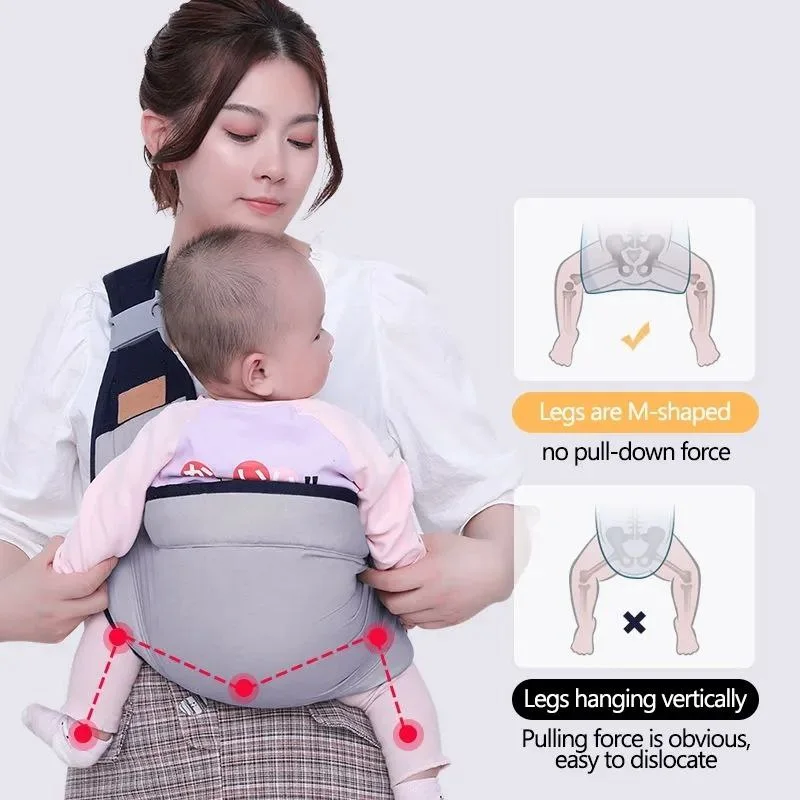 Générique Porte-bébé respirant, porte-bébé pour nouveau-né, réglable, scientifiquement conçu-rose