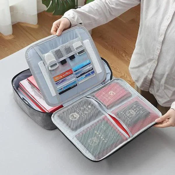 Sac de rangement de documents carré de grande capacité