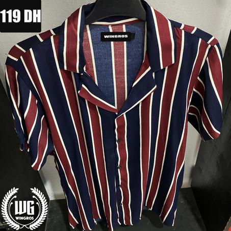 Chemise rayé G/BLEU