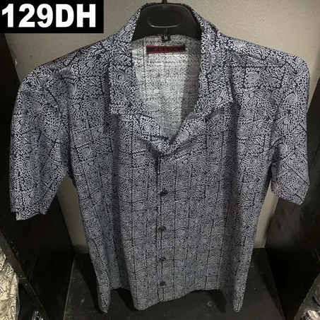 Chemise artisana bleu