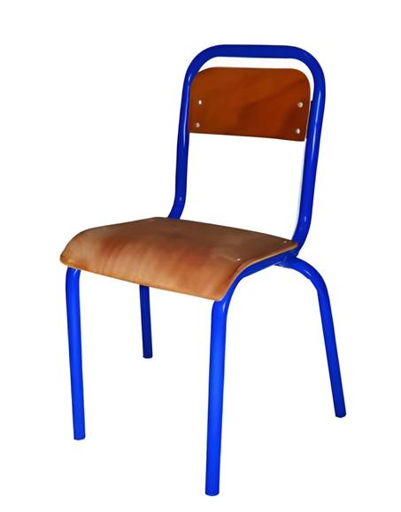 Chaise scolaire dossier carré grand model