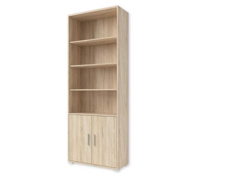 Bibliothèque à 2 portes battantes