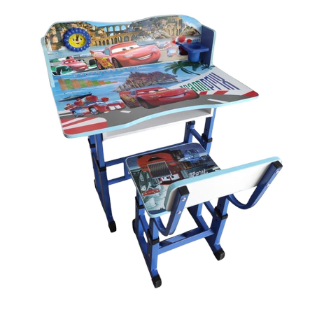 Bureau et Chaise Enfant Cars