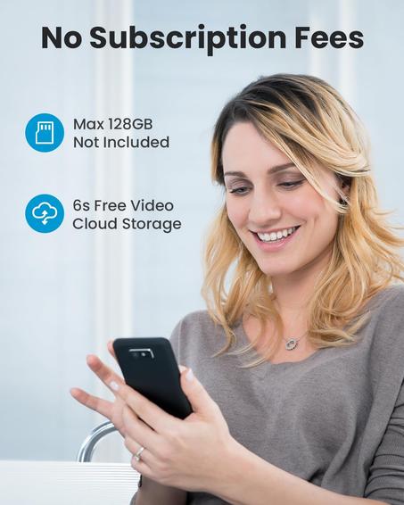 ieGeek Timbre de puerta inalámbrico 2K sin suscripción con montaje en ángulo de timbre ajustable, timbre de video con timbre, detección de movimiento PIR, audio de 2 vías, cambiador de voz, W