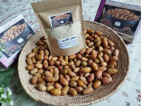 سكر التمر ازيزة  بودرة تمر ازيزة