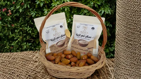 سكر التمر ازيزة  بودرة تمر ازيزة