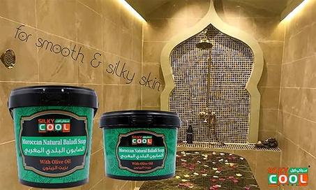 بايلوت صابون مغربي طبيعي بزيت الزيتون البكر من سيلكي كول بلدي للجسم مع زيت الزيتون (500 مل)