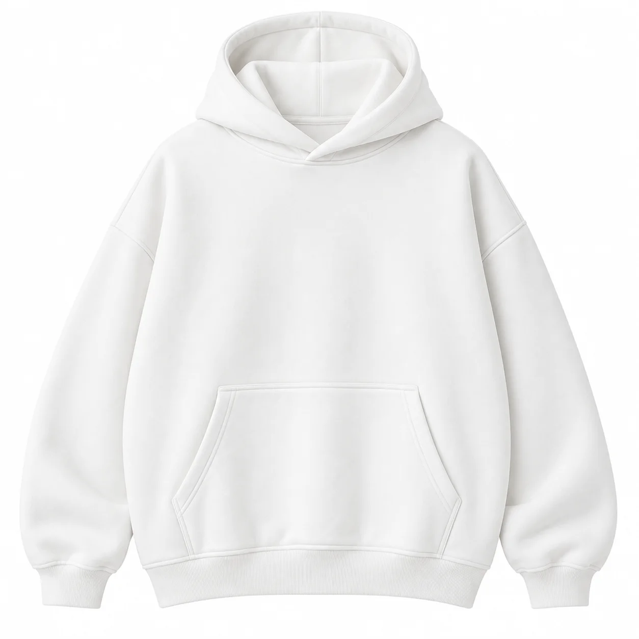 Hoodie Blanc Oversize 300 Gsm