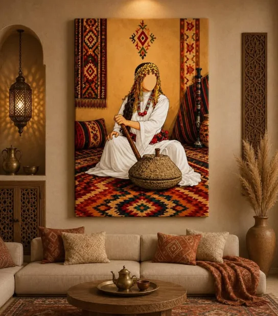 لوحة نسج التراث