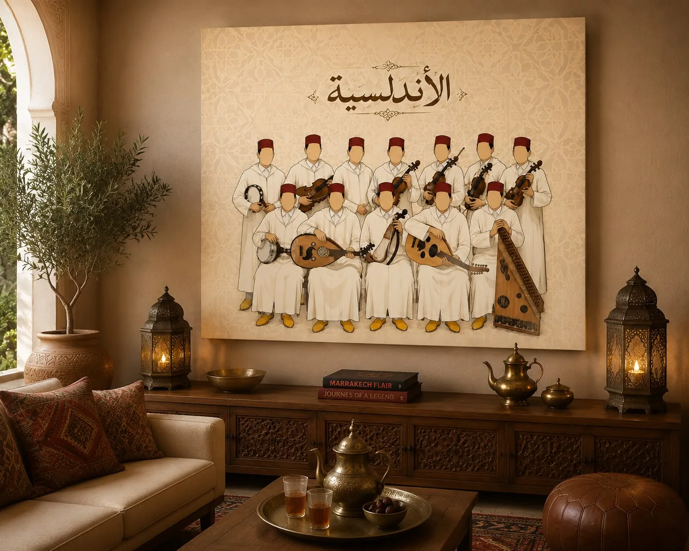لوحة موسيقية مغربية – فرقة الأندلس