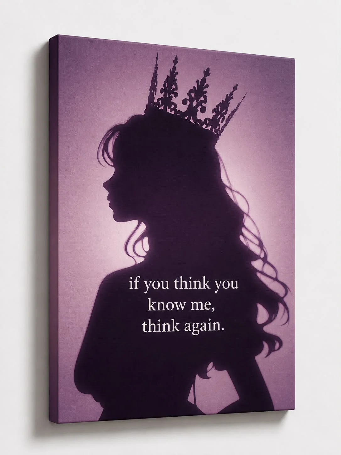 لوحة ‏if you think you know me think again