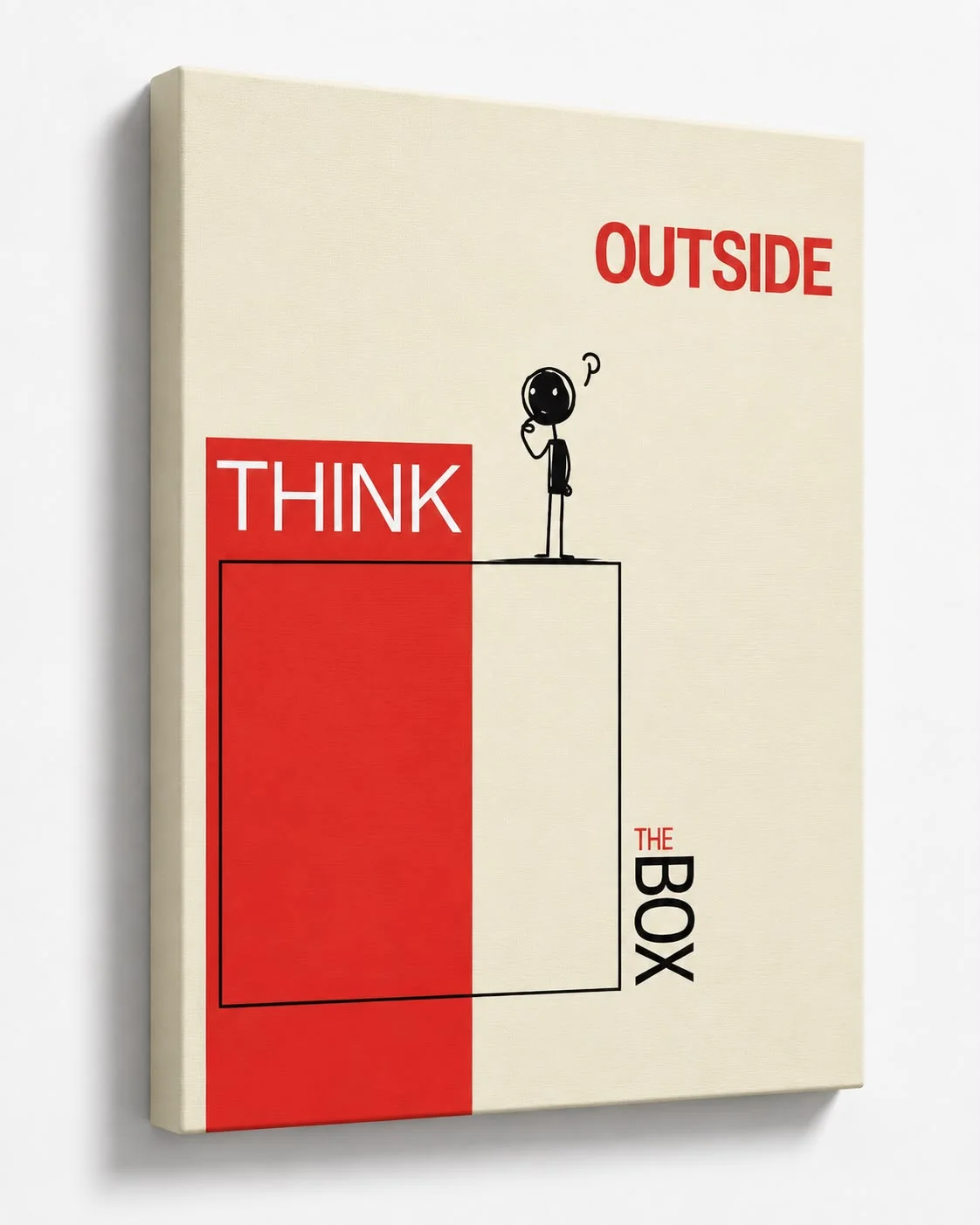 لوحةThink outside the book