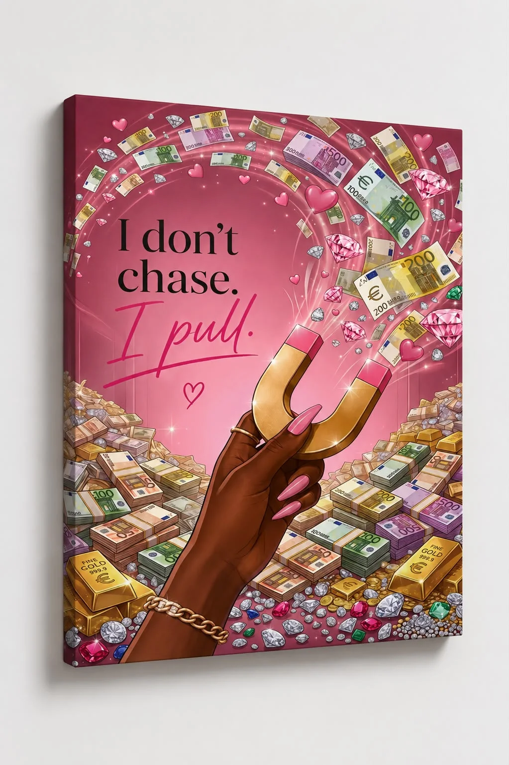 لوحة i dont chase i pull