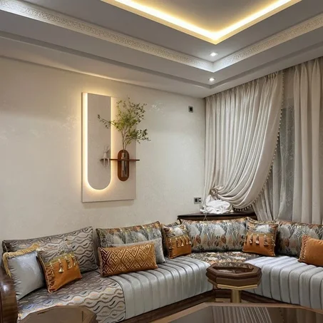 مزهرية حائطية عصرية بإضاءة LED