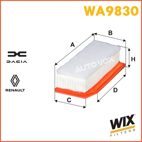 FILTRE  A AIR WIX WA9830