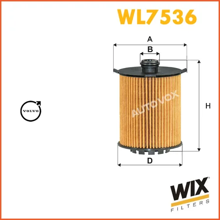 FILTRE HUILE WL7536