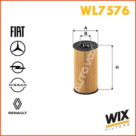 FILTRE HUILE WIX WL7576