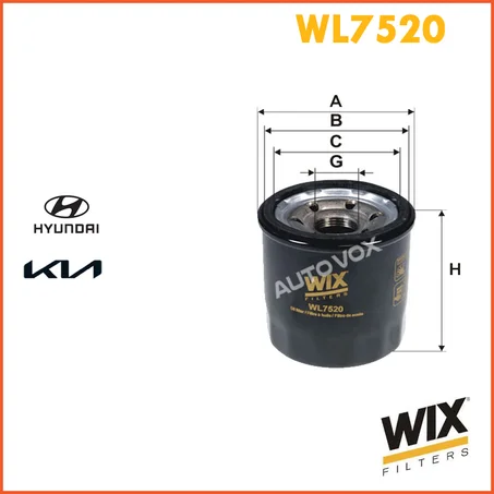 FILTRE HUILE WIX WL7520