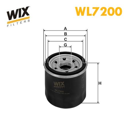 FILTRE HUILE WIX WL7200