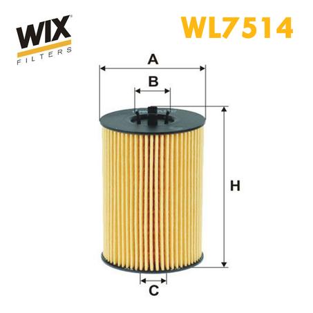 FILTRE HUILE WIX WL7514