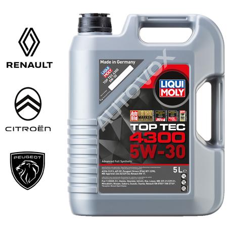 HUILE 5W30 Top Tec 4300  - LIQUI MOLY 5L