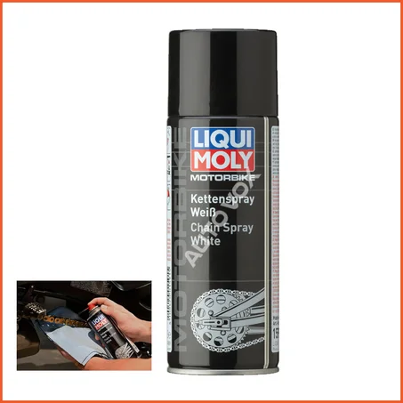 MOTORBIKE GRAISSE CHAINE EN AEROSOL BLANCHE 1591 - 400ml