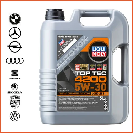 HUILE 5W30 Top Tec 4200  New Generation - LIQUI MOLY 5L HUILE MOTEUR