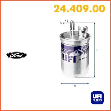 FILTRE  GASOILE UFI 24.409.00