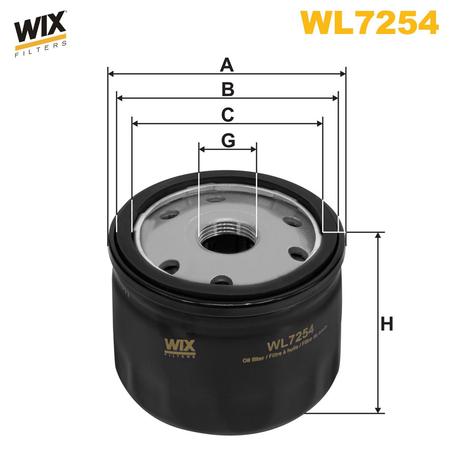 FILTRE HUILE WIX WL7254