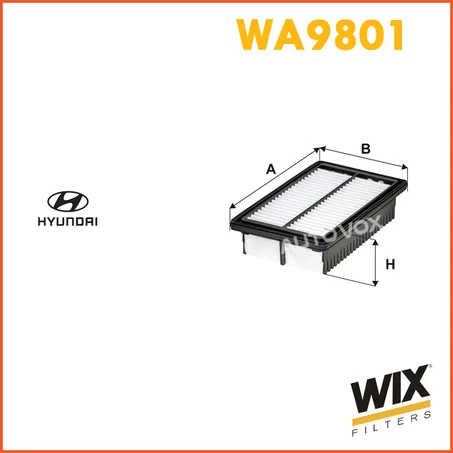 FILTRE AIR WIX WA9801