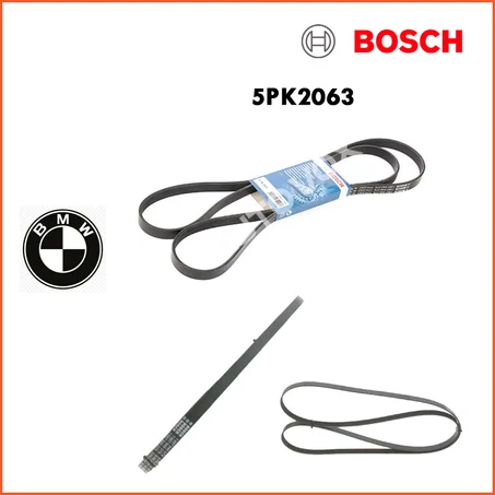 COURROIE D'ALTERNATEUR BOSCH (TRAPEZOIDALE)  5PK2063 - BMW
