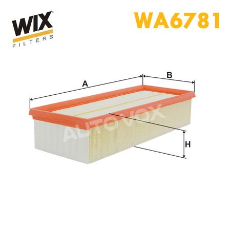 FILTRE AIR WIX WA6781
