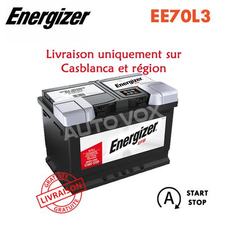 BATTERIE ENERGIZER EE70L3 EFB  -  70 AH / 760 A