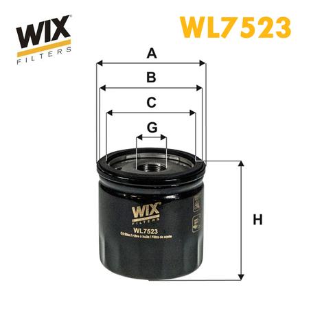 FILTRE HUILE WIX WL7523