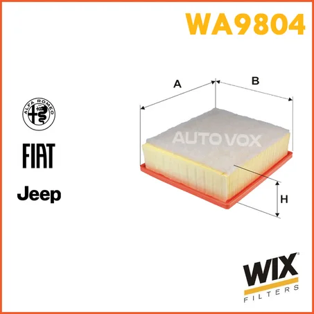 FILTRE  A AIR WIX WA9804
