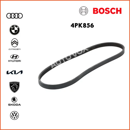 COURROIE D'ALTERNATEUR BOSCH (TRAPEZOIDALE) - 4PK856