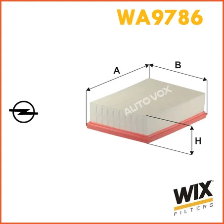 FILTRE AIR WIX WA9786