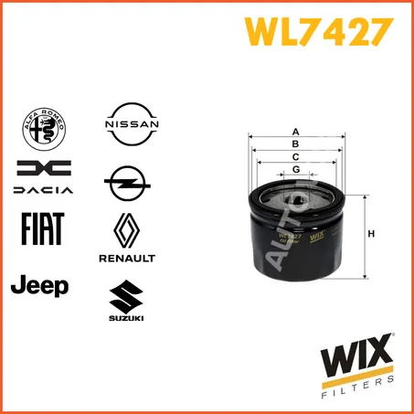FILTRE HUILE WIX WL7427